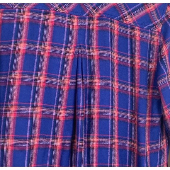 Anthropologie Cloth & Stone Plaid Button Up Shirt - Picture 7 of 9